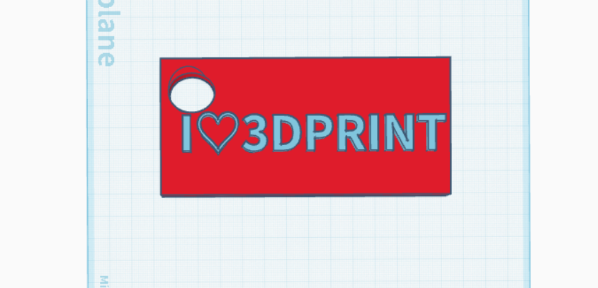 Ilove3DPrint Bag Tag