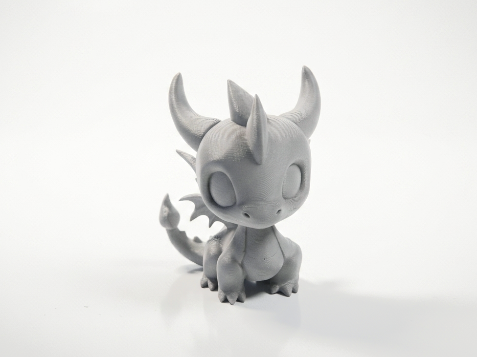 Chibi Dragon Figurine Cute Character 3D Printable