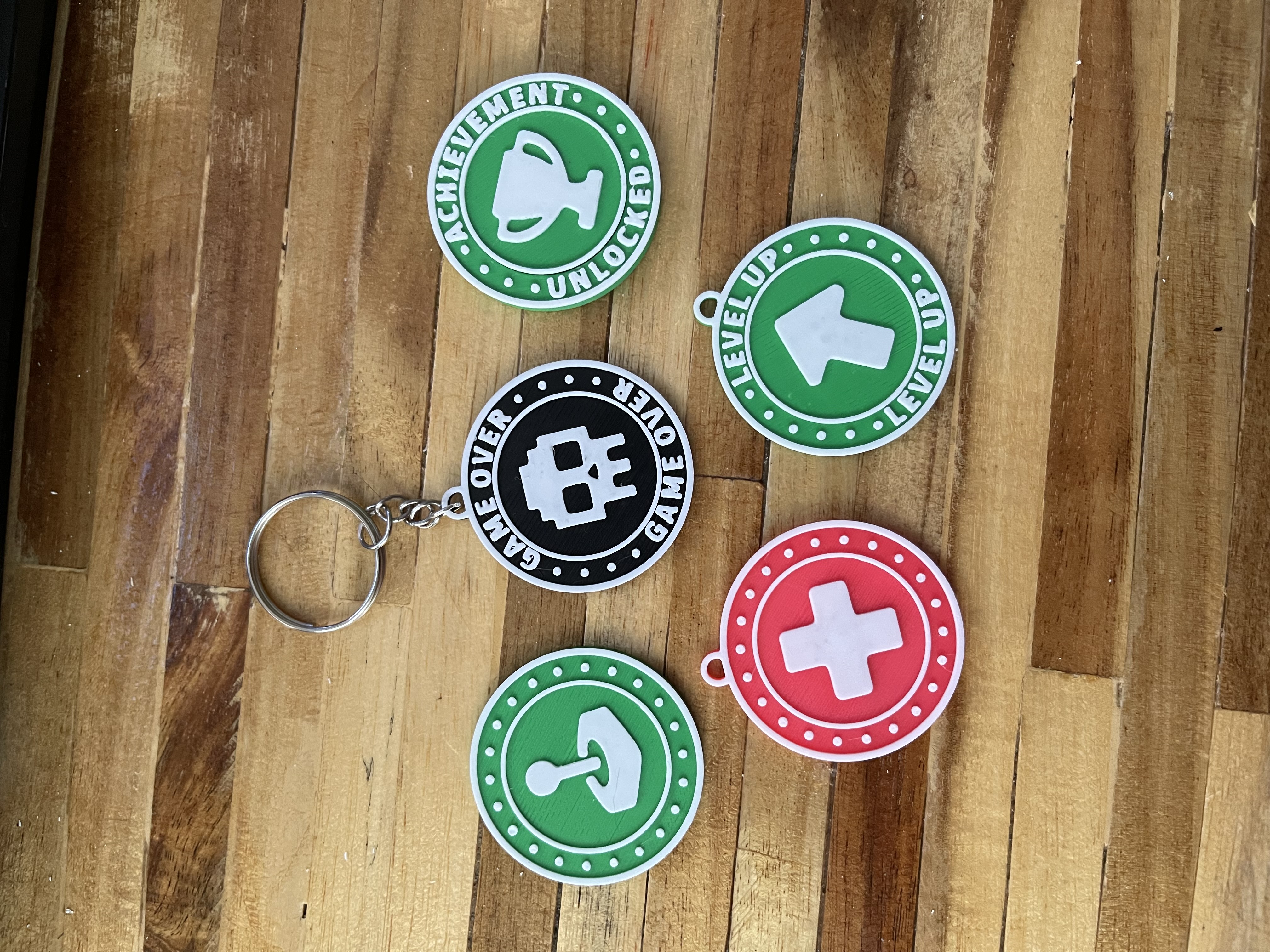 Arcade-Style Token Keychains