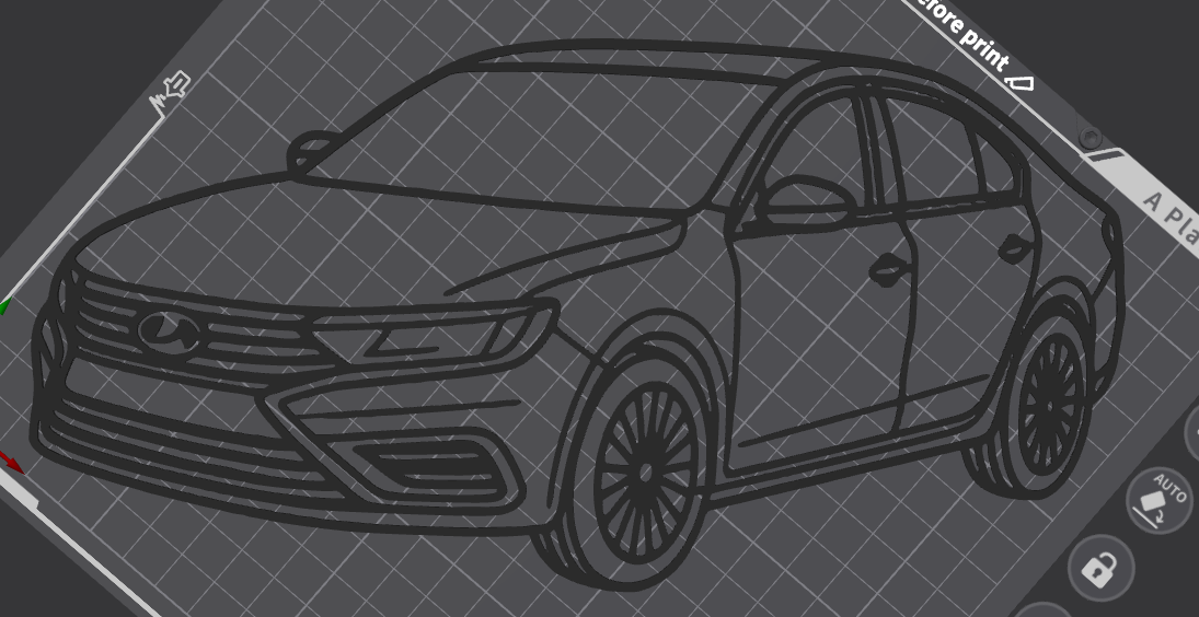 Lada Vesta SE Wall Art