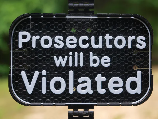 Prosecutors will be Violated sign