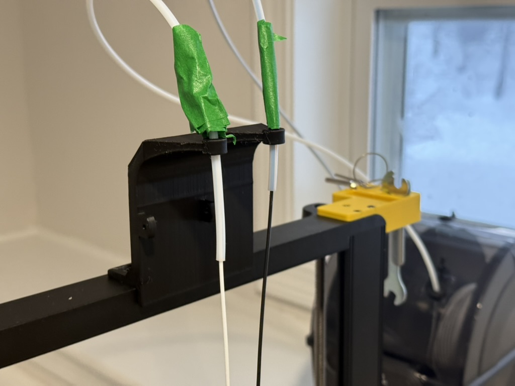 Double filament guide for ender 3 v3 se/ke (Filament guide + filament dectector)