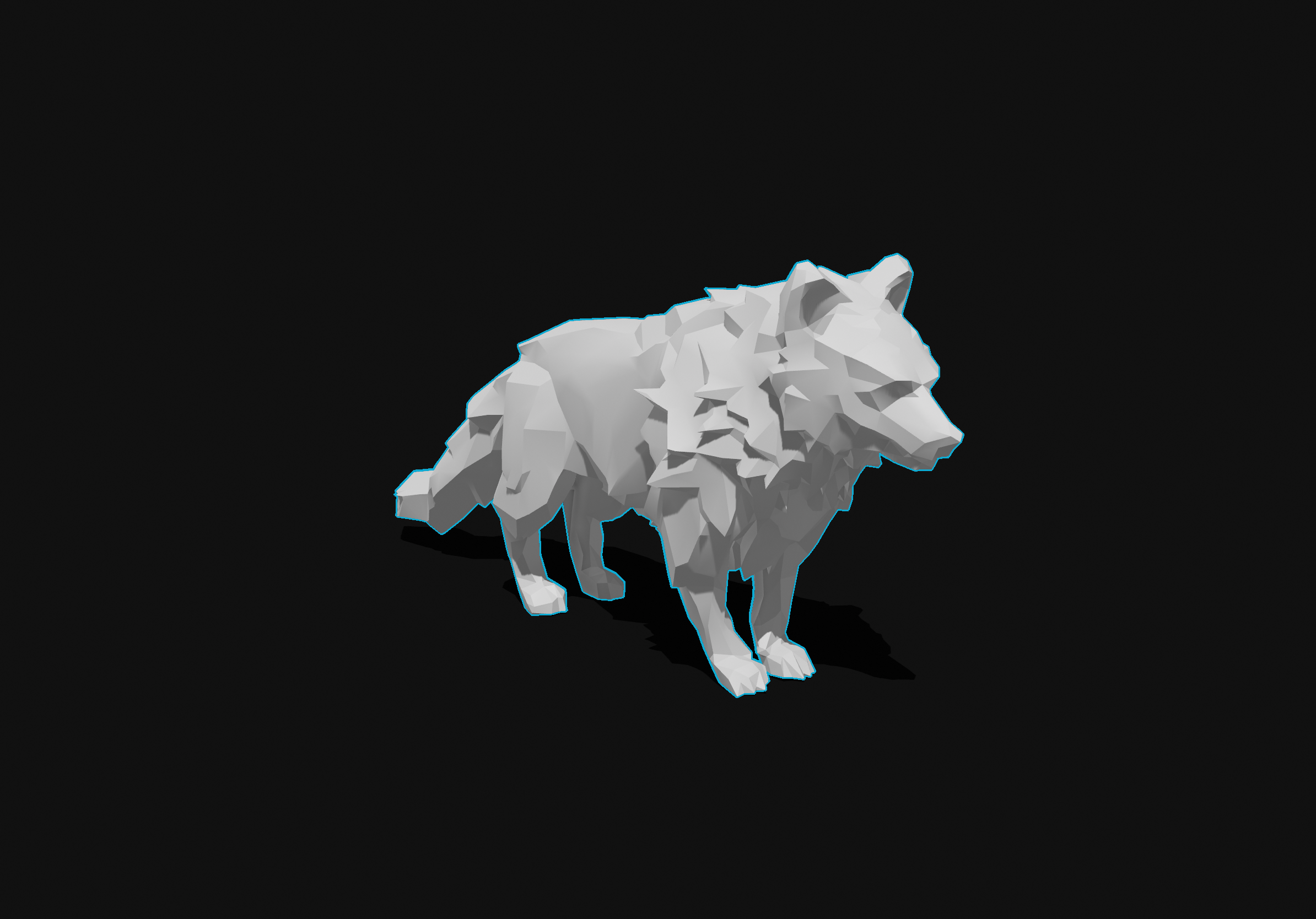 Miniatura 2 do modelo 3D Artic Fox