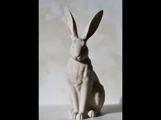 Sleek Bunny Figure