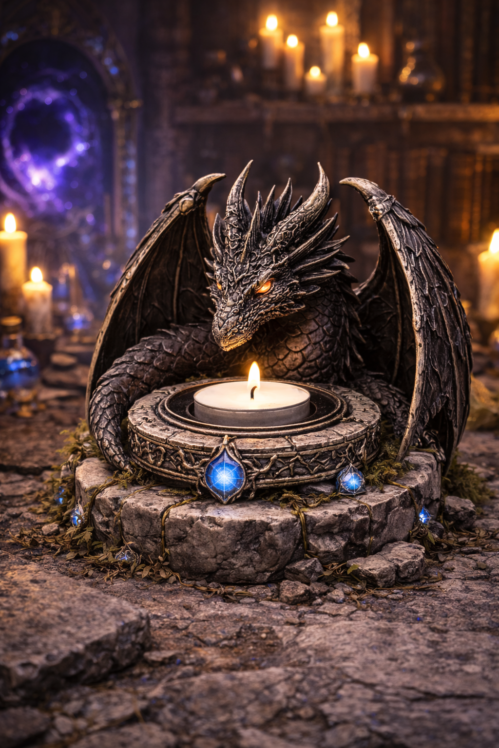 Fantasy Dragons Tealight Holder