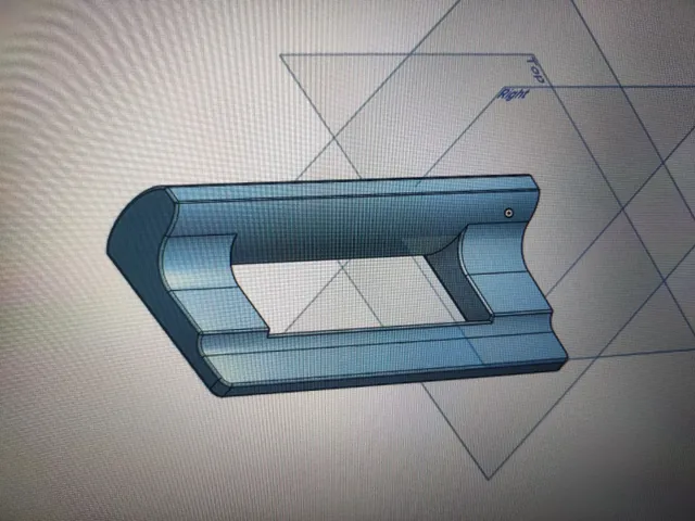 Refrigerator handle (parametric)