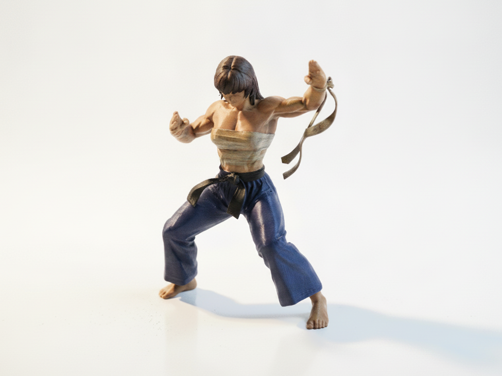 Karate Girl Martial Arts Figurine Female 3D Printable