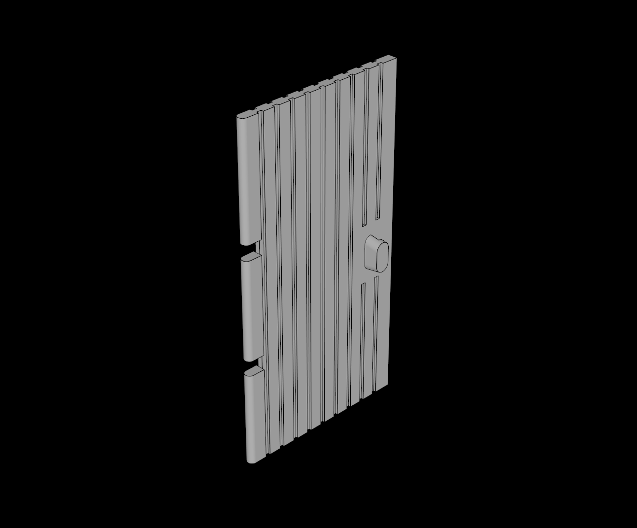 Lego Compatible (3644.dat) Door  1 x  4 x  6 Grooved