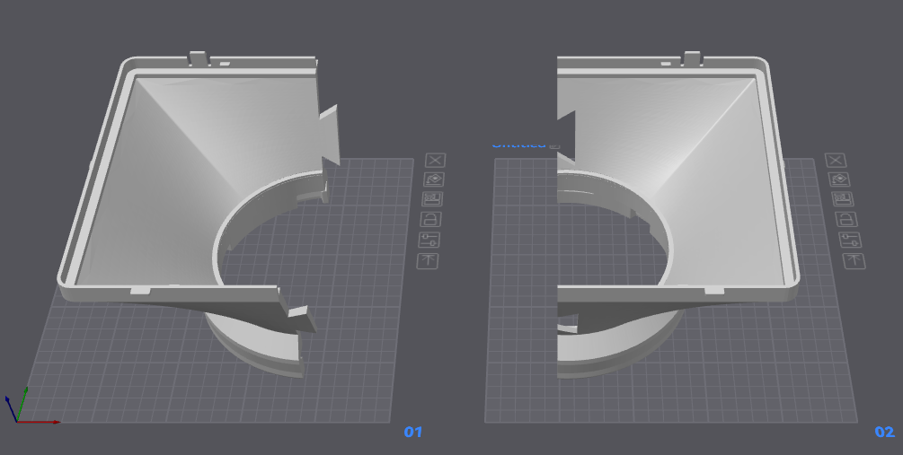 Quick connect AC Intake Hose - Split 3D model thumbnail
