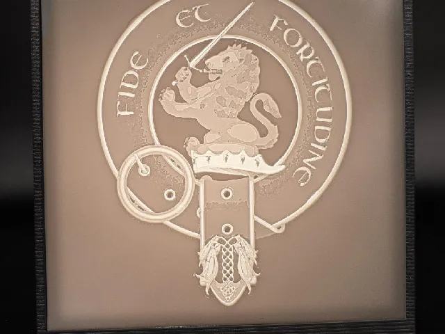 Clan Farquharson Crest Badge Lithophane