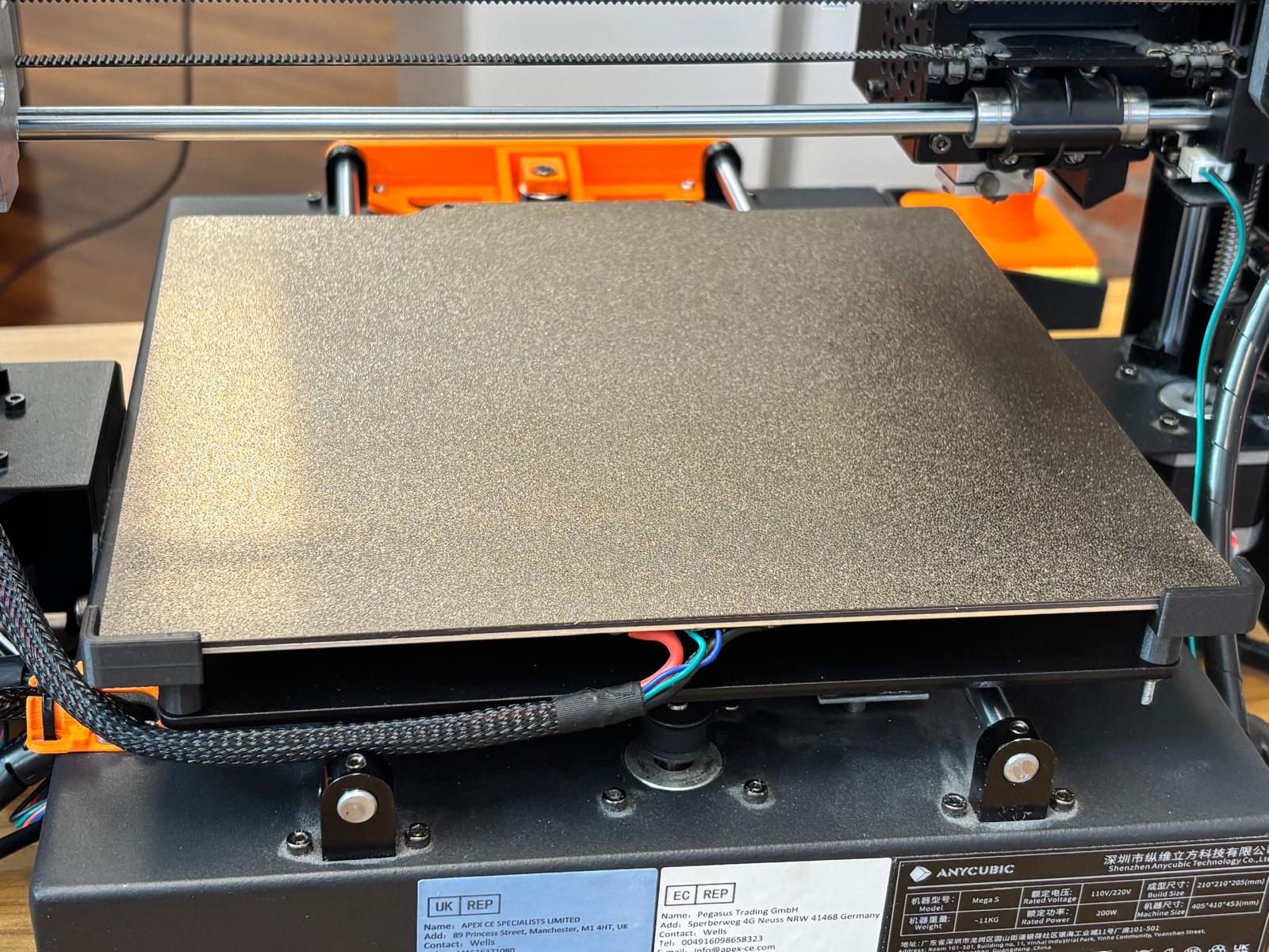 Anycubic I3 mega S Bed Spacers, plate hard stop 3D model