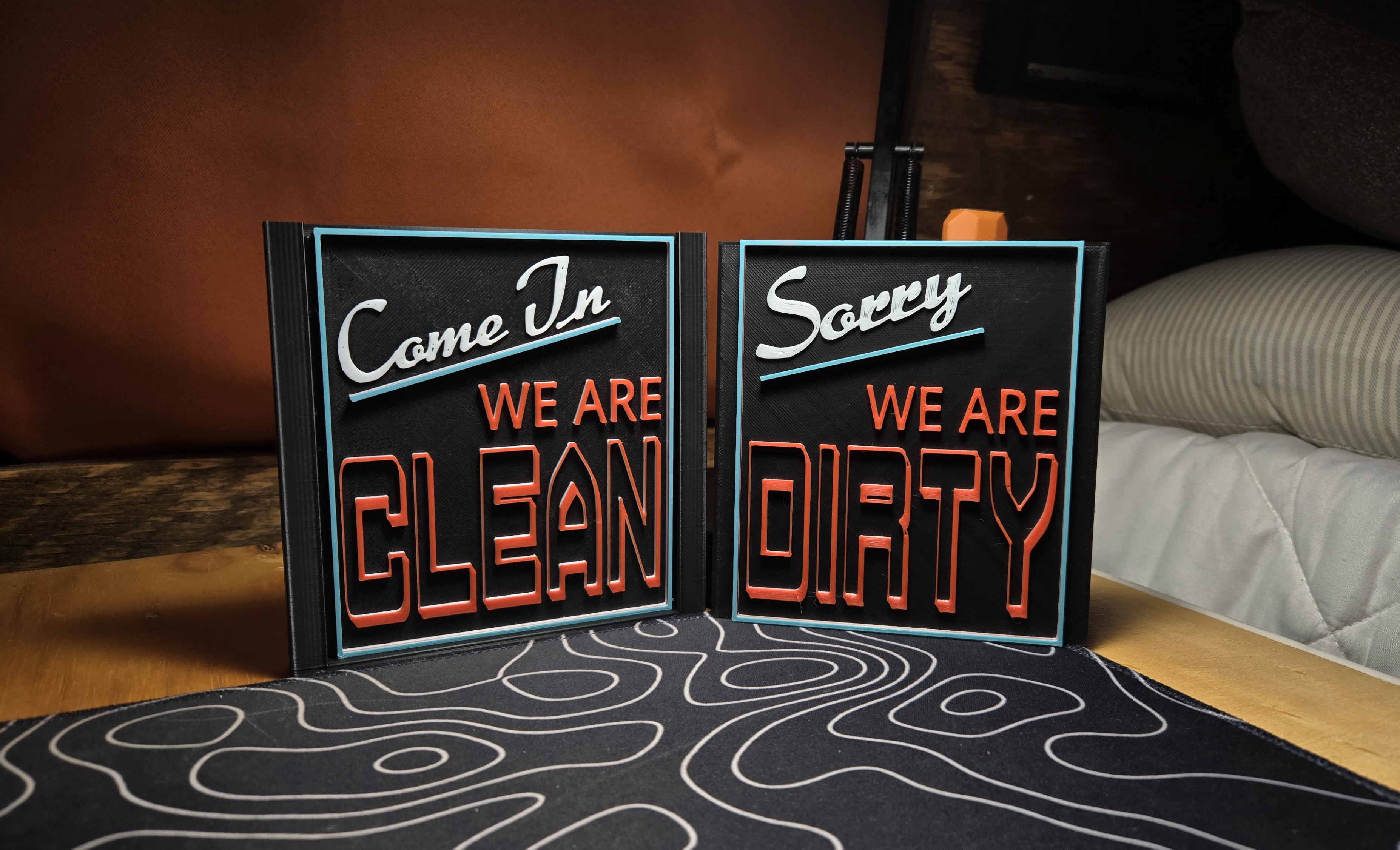 Dishwasher Dirty/Clean Neon Sign