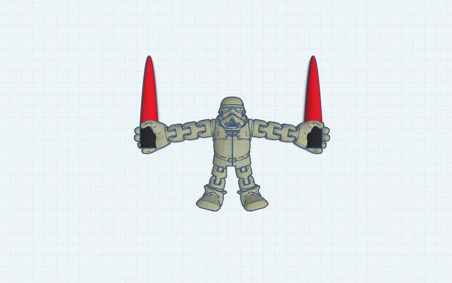 flexi stormtrooper with lightsaber