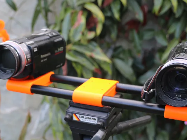 Modular Stereo Camera Mount for any Camera with 1/4"-20 thread