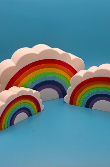 Simple Rainbow in the Clouds