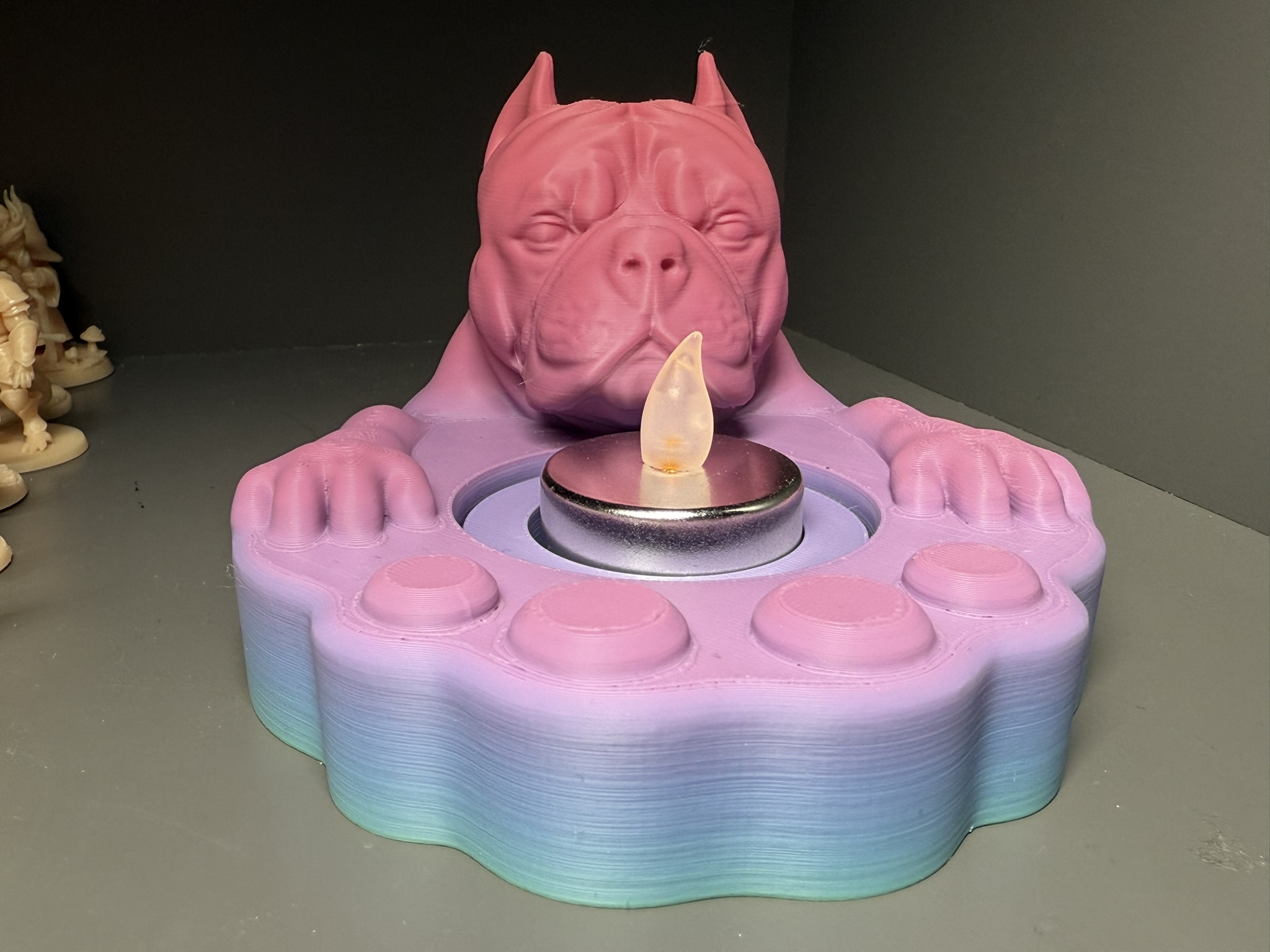 american bully Tea Light Holder