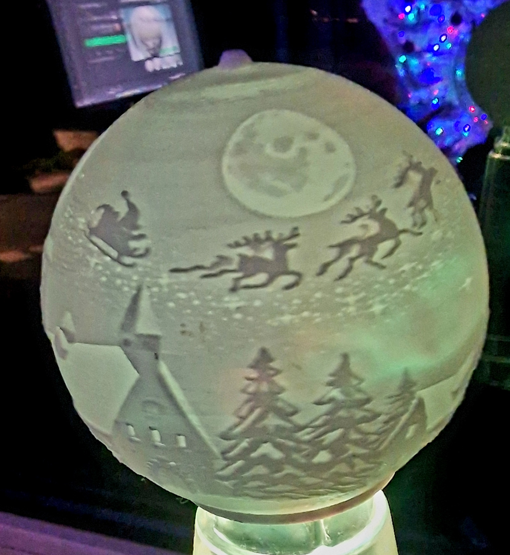 Weihnachtskugel lithophane