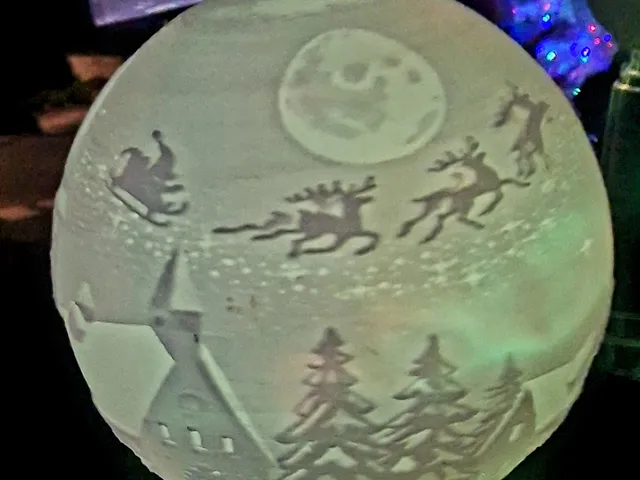 Weihnachtskugel lithophane