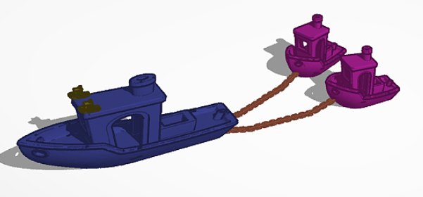 Benchy Pulling Other Benchys