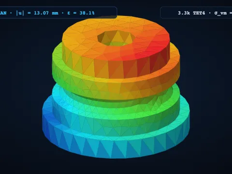 Rubber Isolator — STEP CAD | WebCAE
