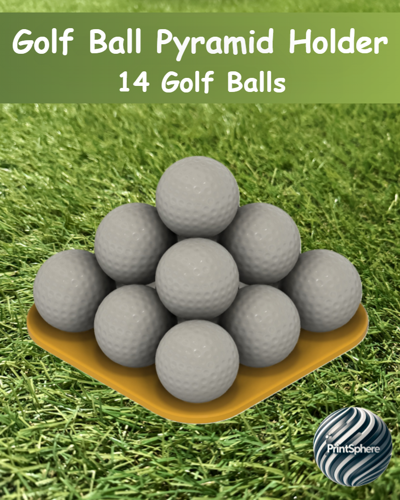 Golf - Golf Ball Pyramid - 14 Golf Ball Holder