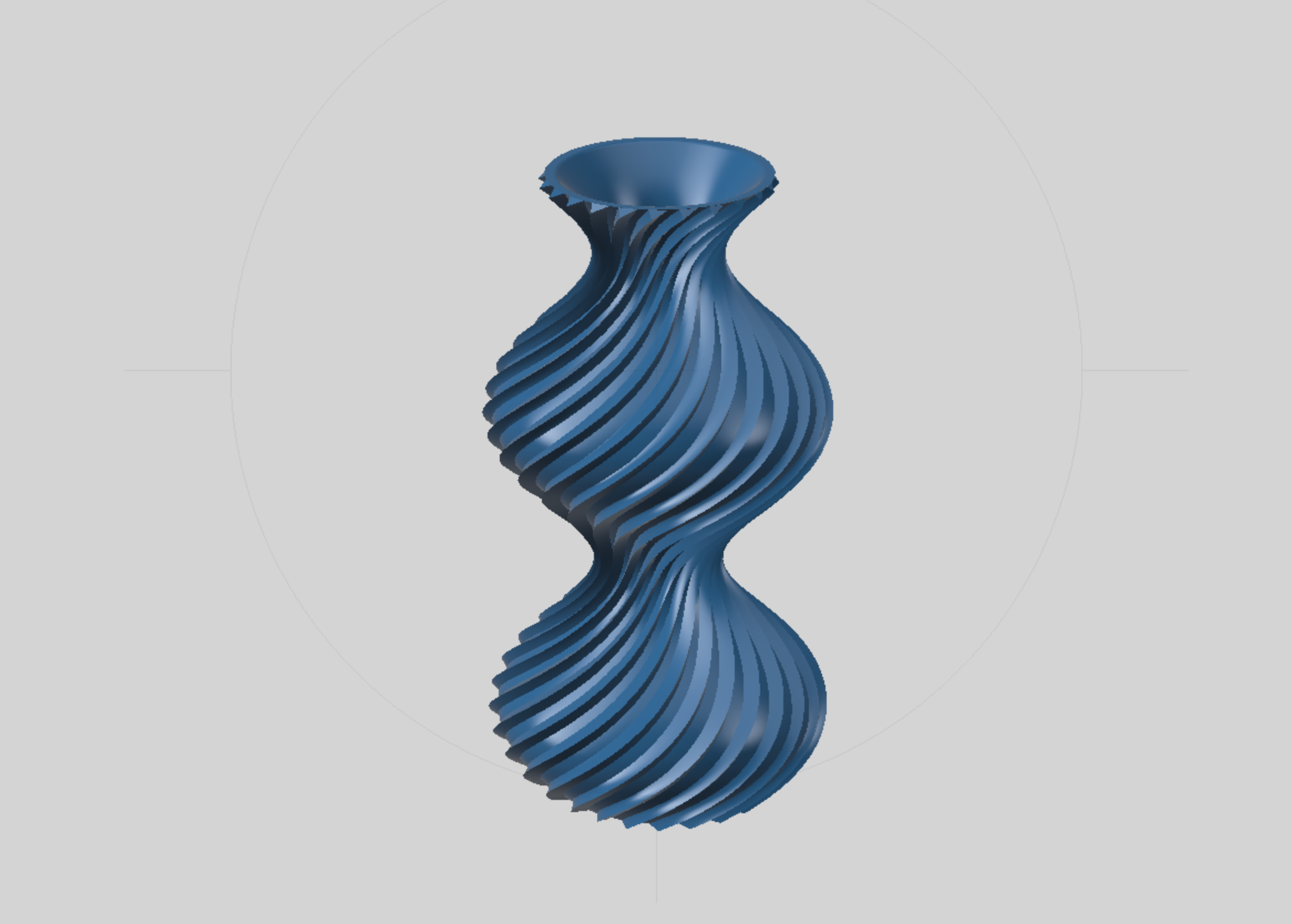 Vase 98: Sine Wave Profile with Ridges (2 color option)