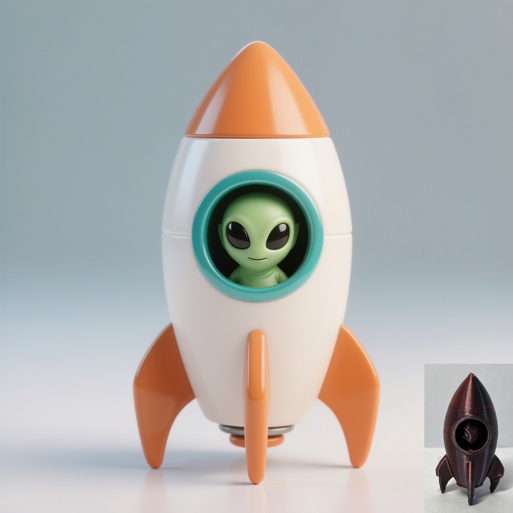 Alien In A Rocket