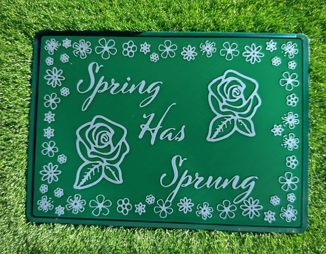 Spring has Sprung box or sign