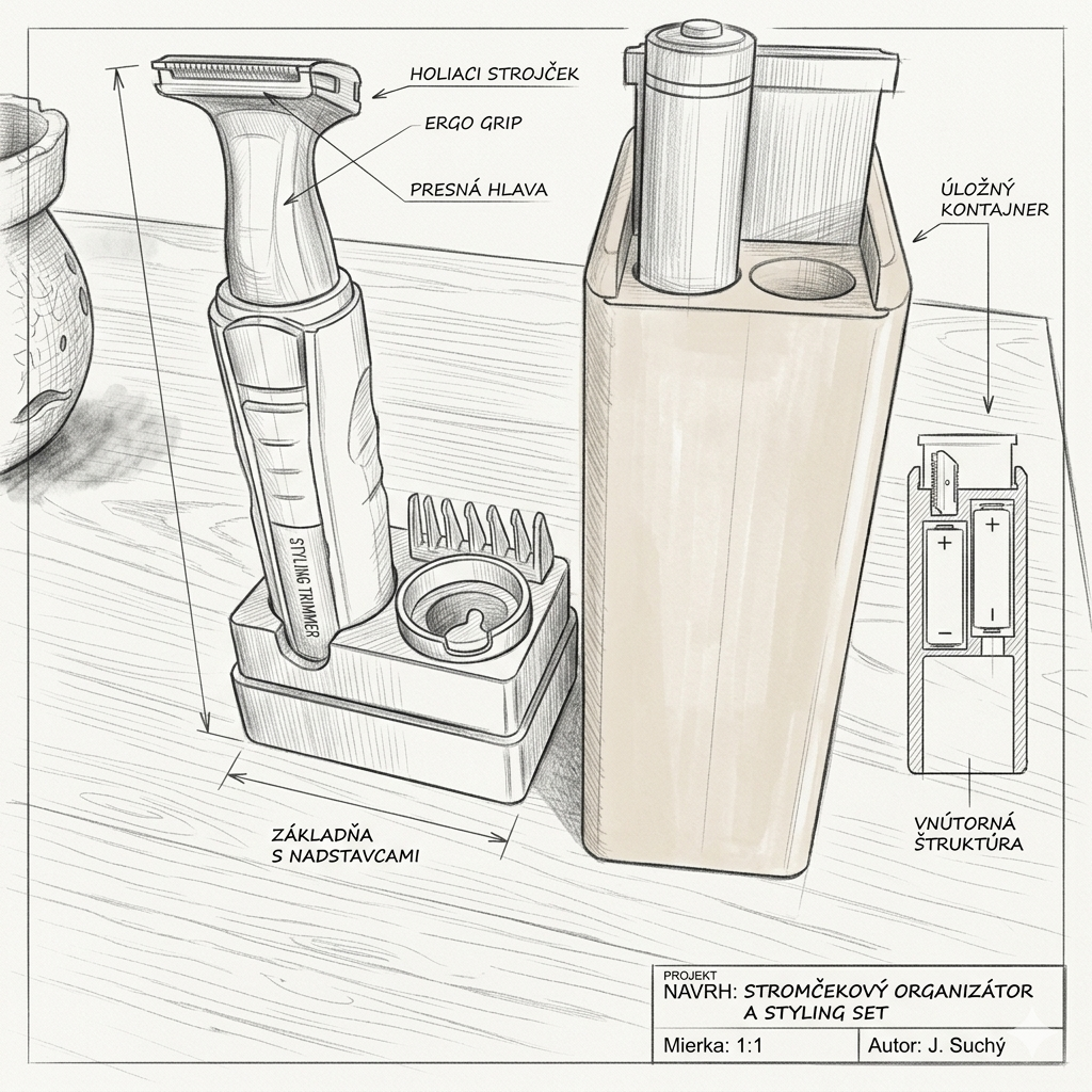 Compact Styling Organizer & Trimmer Stand
