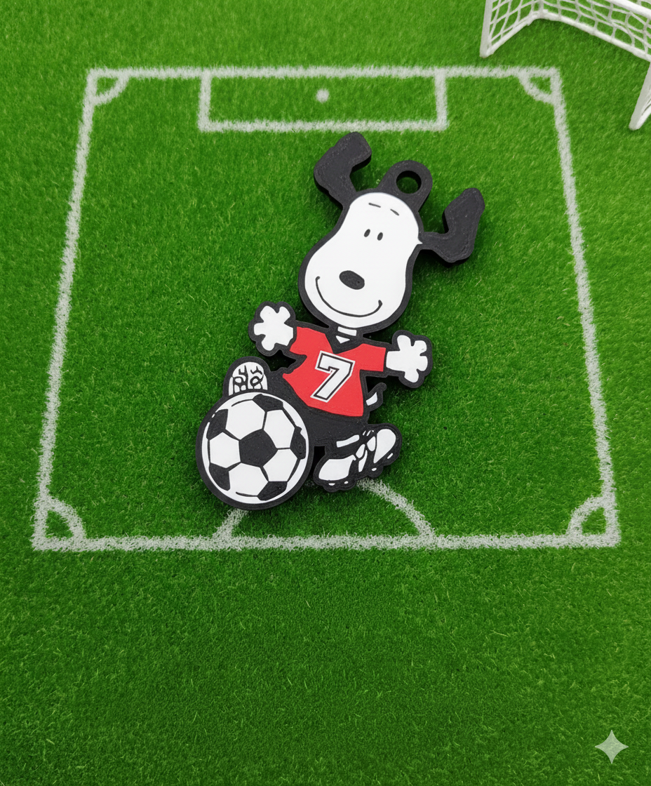 Snoopy Goleador ¡Llavero 3D!