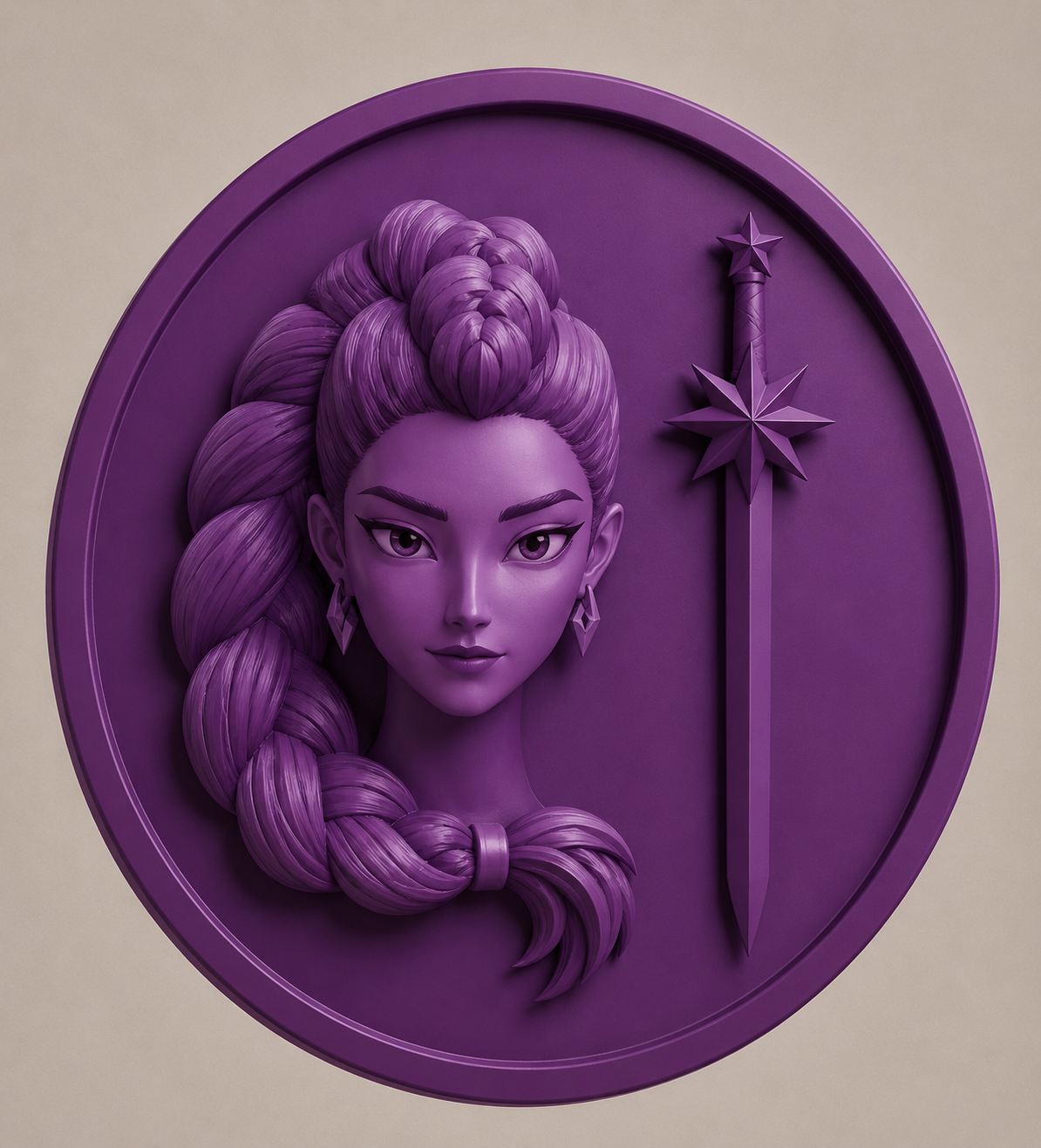 Rumi kpop Demon hunters 3D wallart
