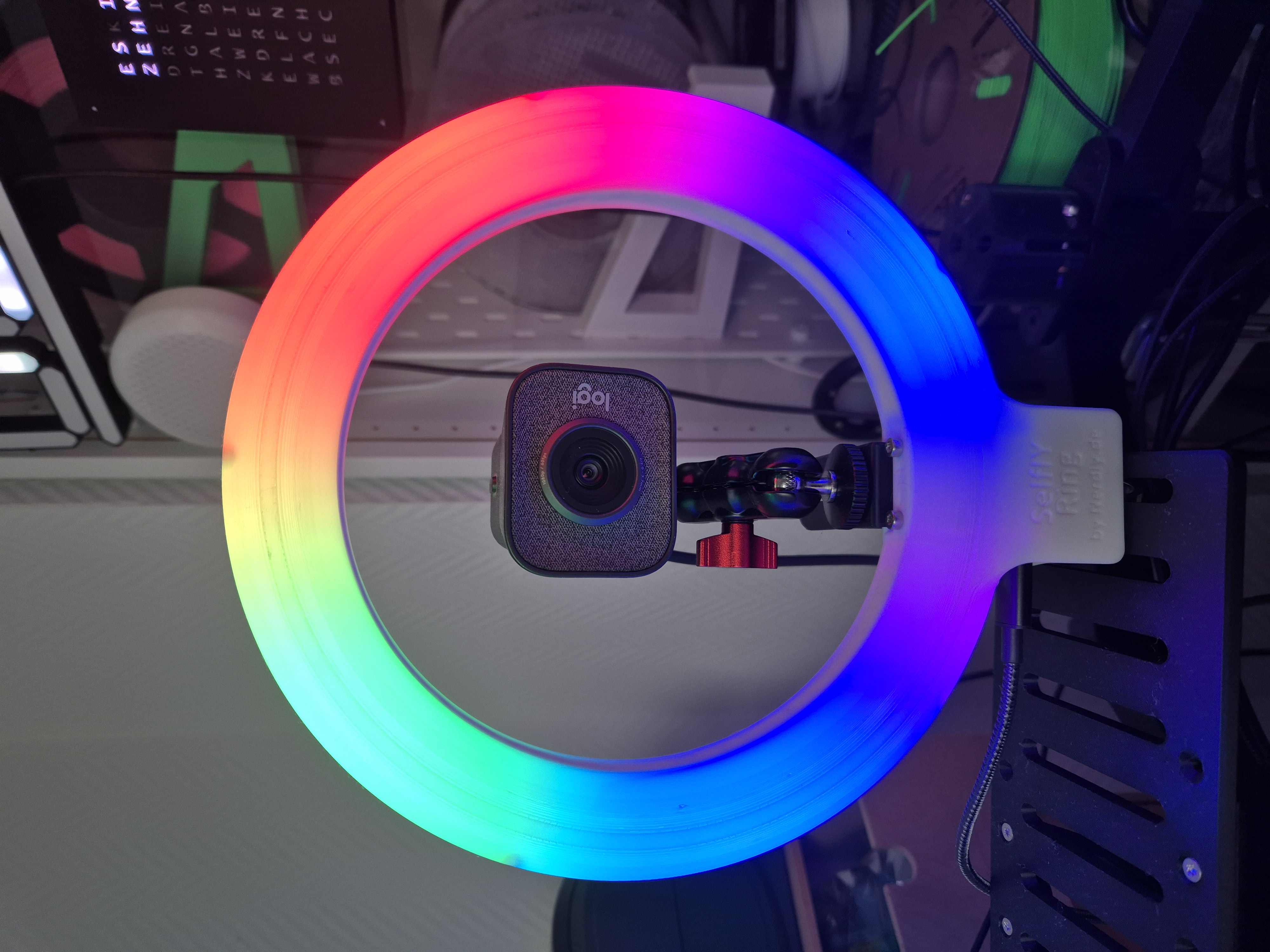SelfIY Ring - ESPHome based 3D printable selfie ring by Nerdiy.de