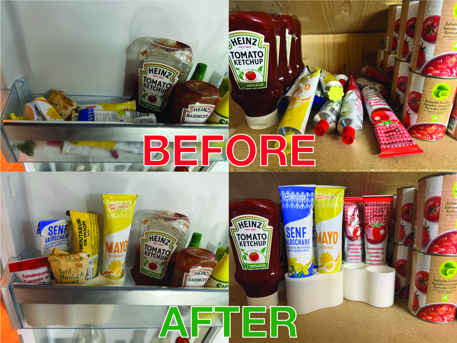 Food Tube Holder - 4 / 6 / 8 tubes