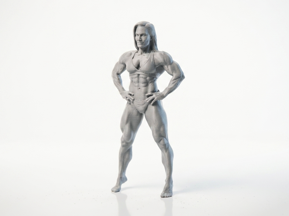 Female Bodybuilder Figurine 3D Printable