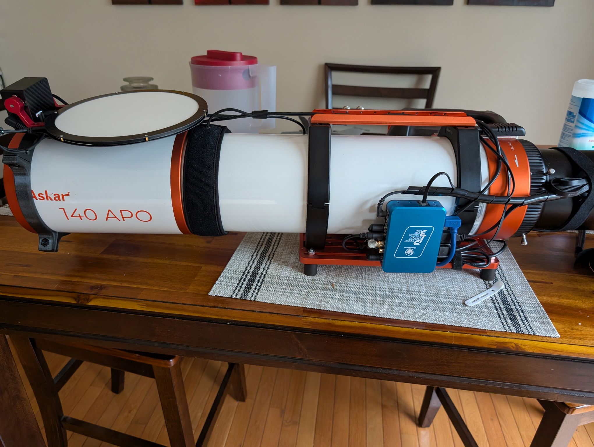 Askar 140APO Wanderer Astro 190mm flat panel mount