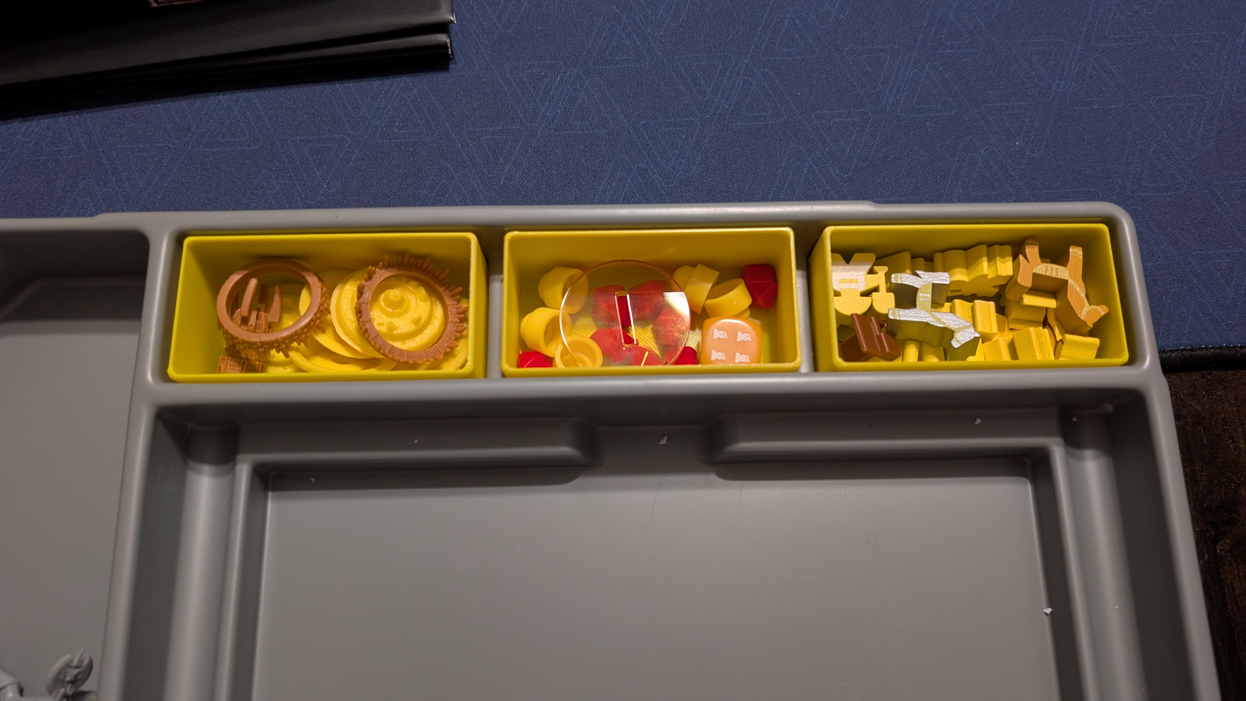 Yellow Nemesis Trays for Ascendancy Board Game by Mathew Meeple