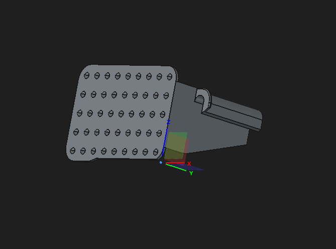 pusher for square shaped slicer carriage trays 3D model