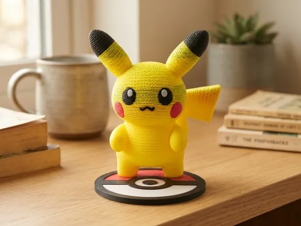 Pikachu Crochet Style Figurine