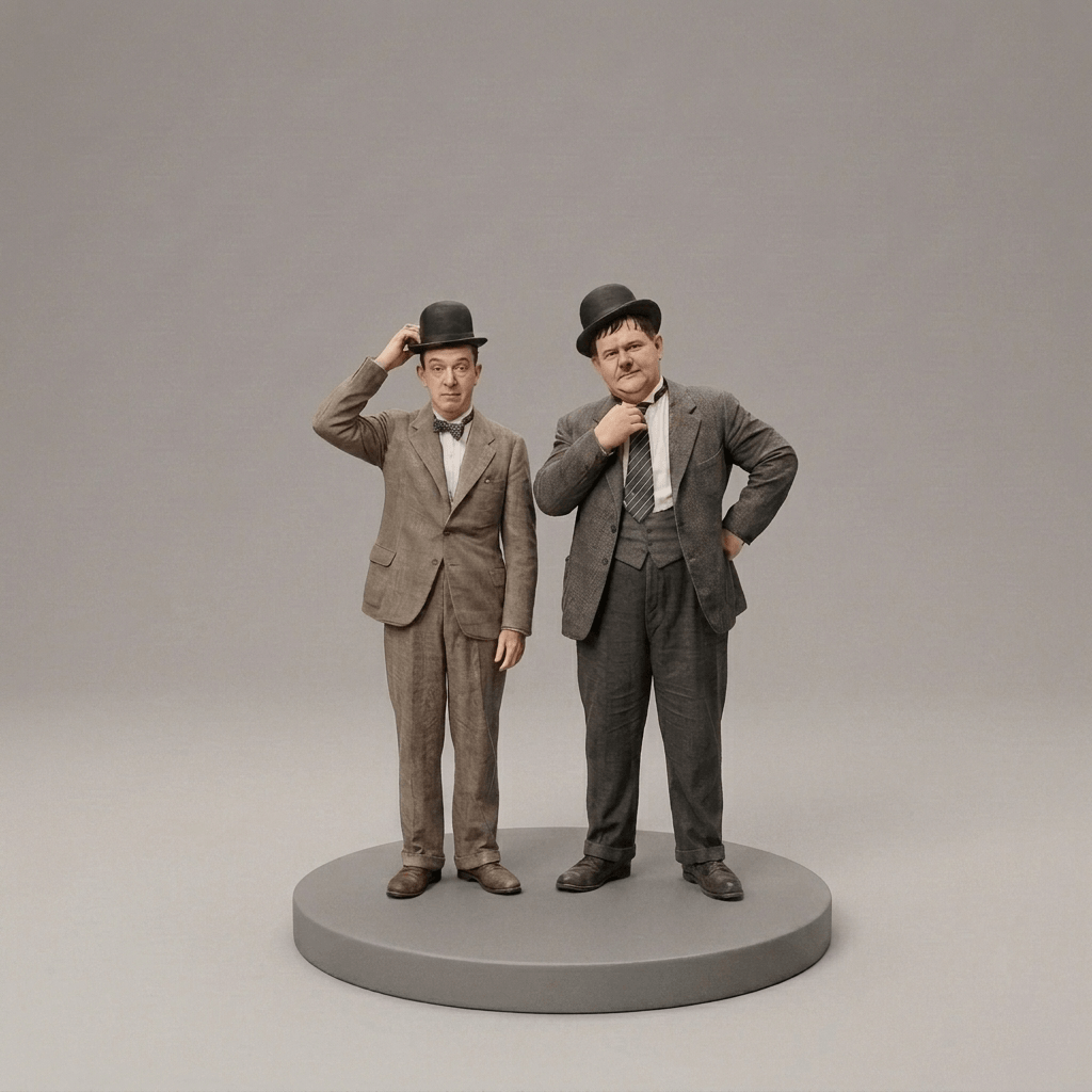 Laurel and Hardy - "Well here's another fine mess..."