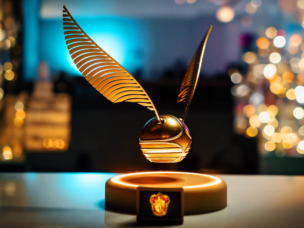 Levitating GOLDEN SNITCH