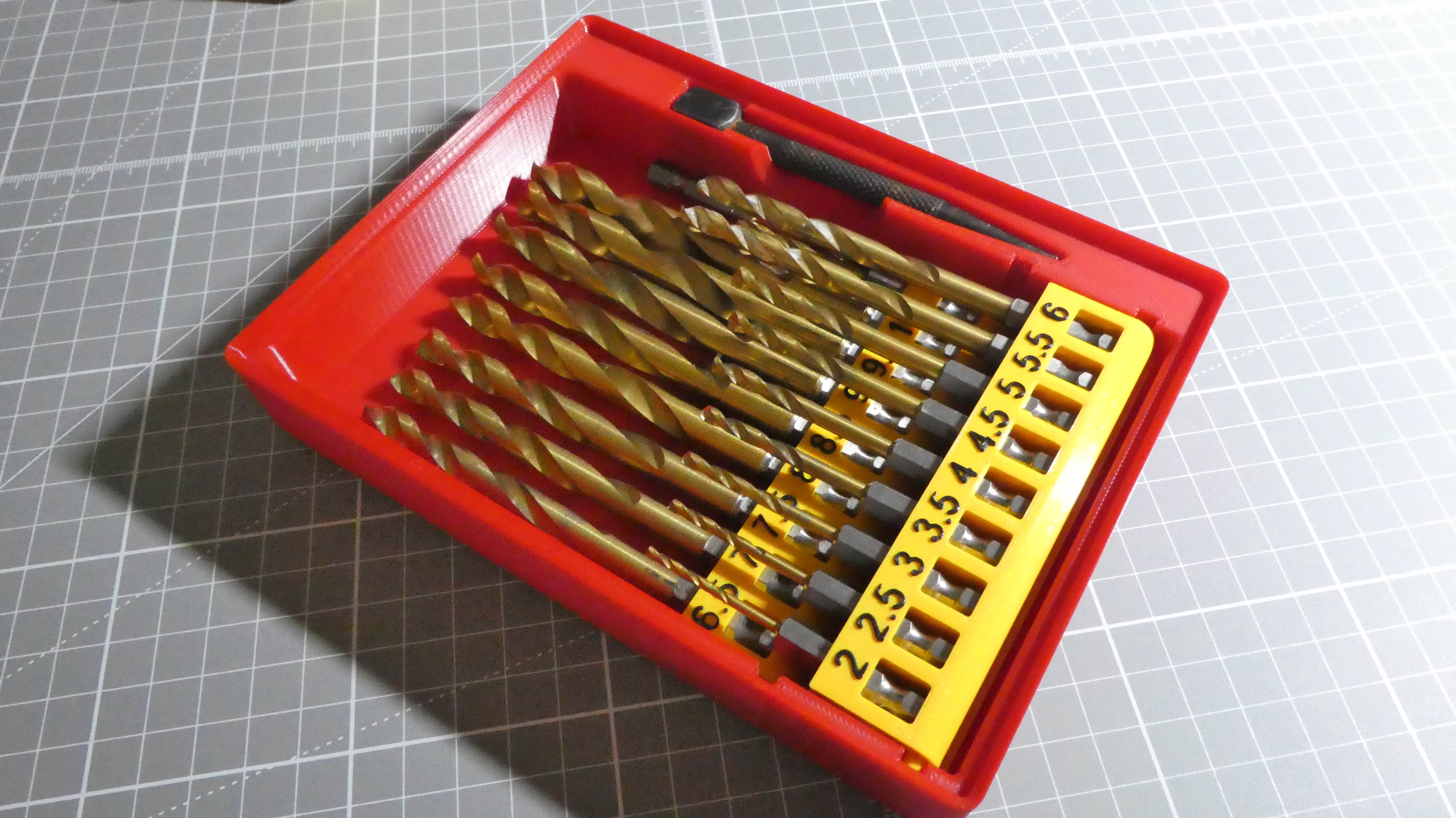 Gridfinity HSS Hex Bit Storage