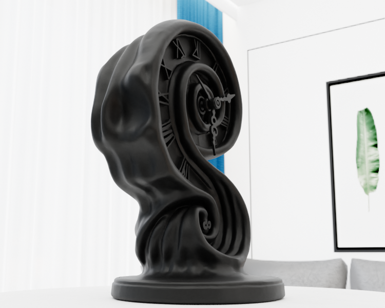 Miniatura 3 do modelo 3D Spiral Clock