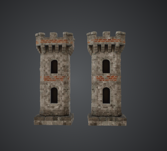Medieval Castle Tower Set – Stone Watchtower