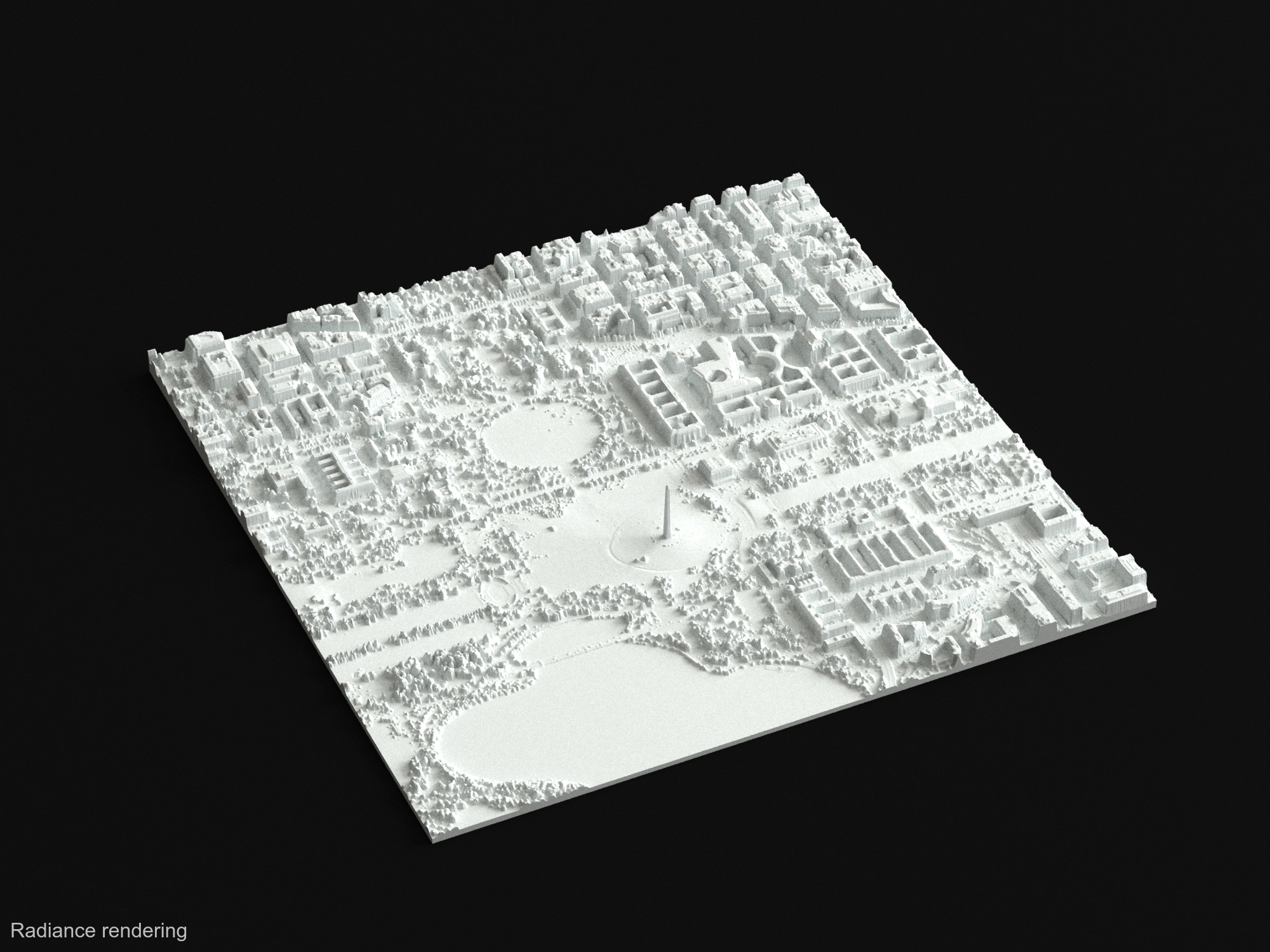 Washington DC from Lidar - West