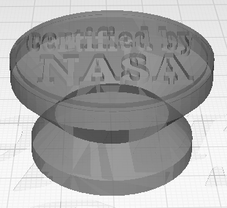 Certified by NASA stamp