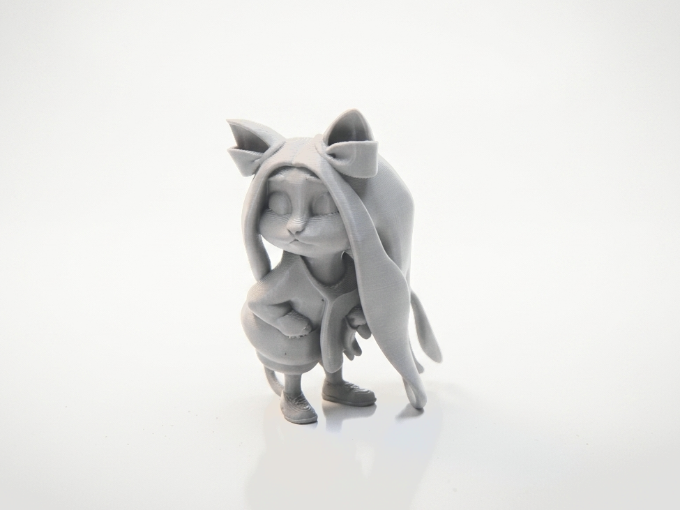 Cute Cat Figurine Chibi & Cute 3D Printable