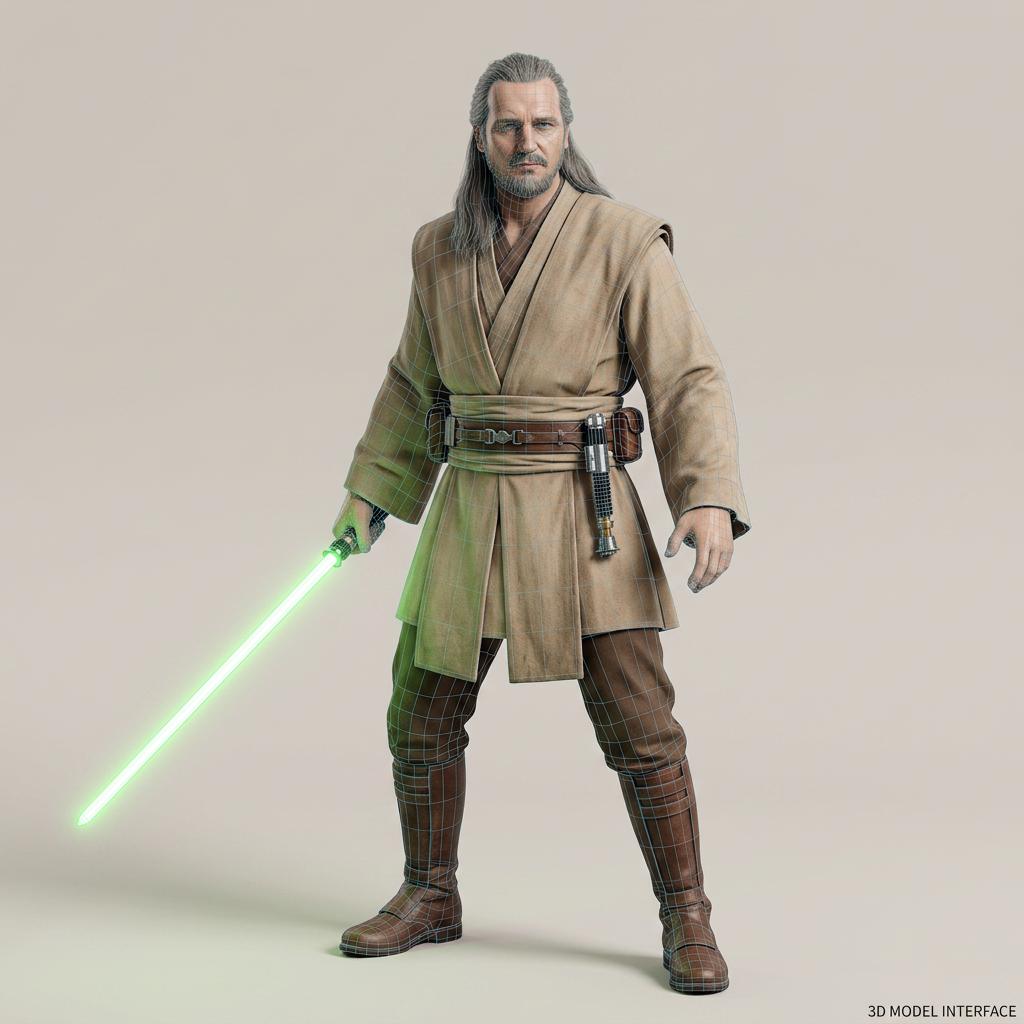 Star Wars - Characters -  Qui-Gon Jinn (Liam Neeson)