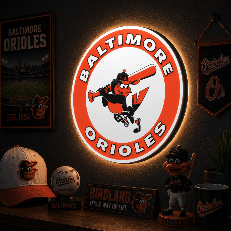 Baltimore Orioles LED Lightbox | Multicolor 3D Printable 3MF