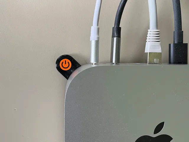 Mac Mini M4 Power Button with Standby-Symbol