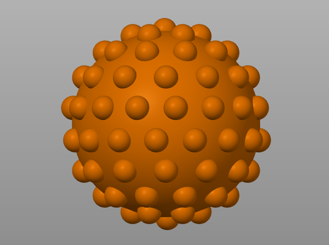 Knobbed Myofascial Release Massage Ball (13 cm) 3D model